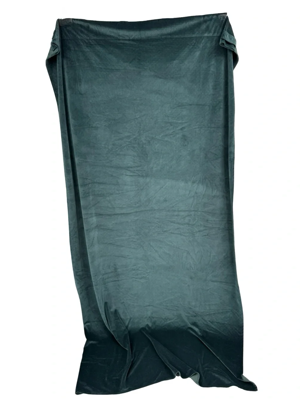 Anthropologie Teal Velvet Drapes